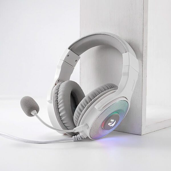 RD-H350W-RGB-1 wr 01.jpeg REDRAGON Over-Ear PANDORA USB (Power Only)|Aux (Mic and Headset) RGB Gaming Headset - White
