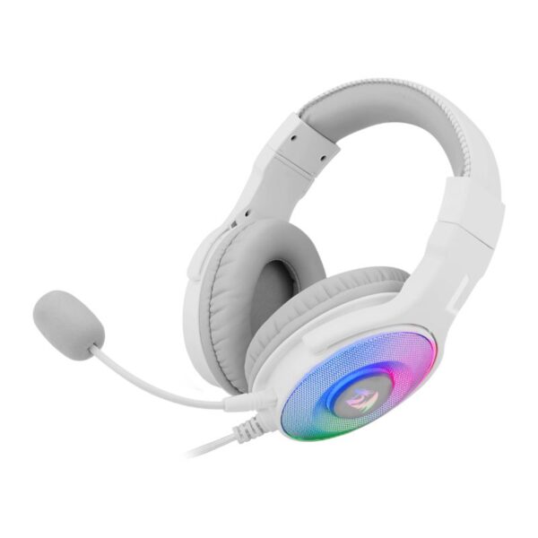 RD-H350W-RGB-1 wr 03 REDRAGON Over-Ear PANDORA USB (Power Only)|Aux (Mic and Headset) RGB Gaming Headset - White