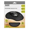 Port Ergonomic Gel Mouse Pad - Black