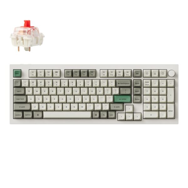 Q5M-P1-WR-01 Keychron Q5M-P1 QMK/VIA Wireless Custom Keyboard - Shell White