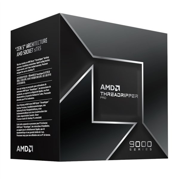 100-100000722WOF AMD-Ryzen-Threadripper-PRO-9985WX-sTR5-64-core-CPU wr 03a AMD Ryzen Threadripper Pro 9985WX 64-Core 3.2GHz CPU