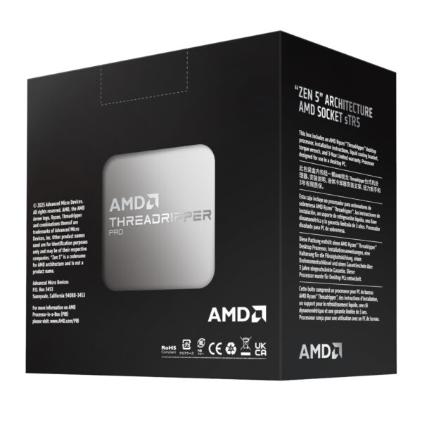 AMD Ryzen Threadripper Pro 9995WX 96-Core 2.5GHz CPU