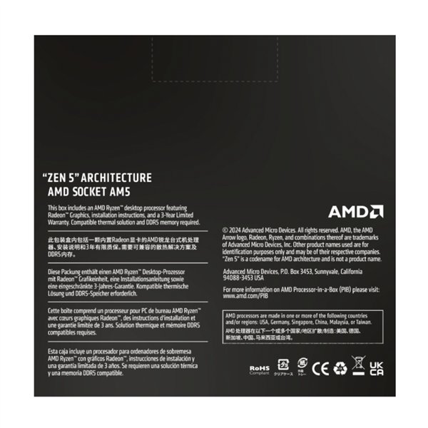 AMD RYZEN 5 9600X 6-Core 3.9GHz AM5 CPU