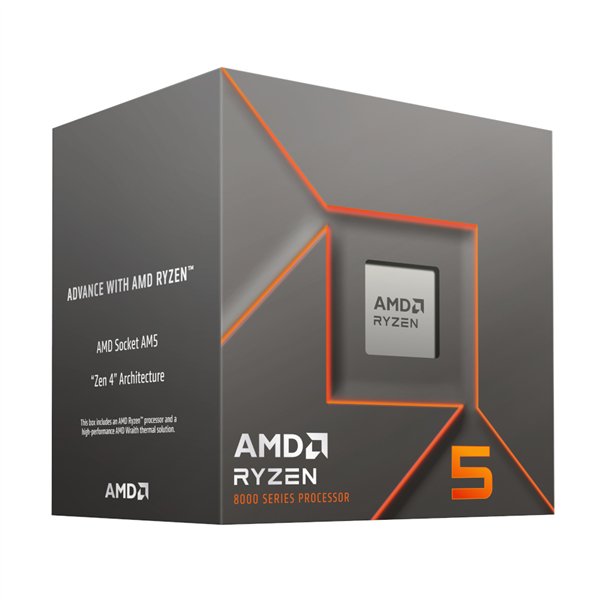 100-100001591BOX wr 01a AMD RYZEN 5 8400F 6-Core 4.2GHZ AM5 CPU
