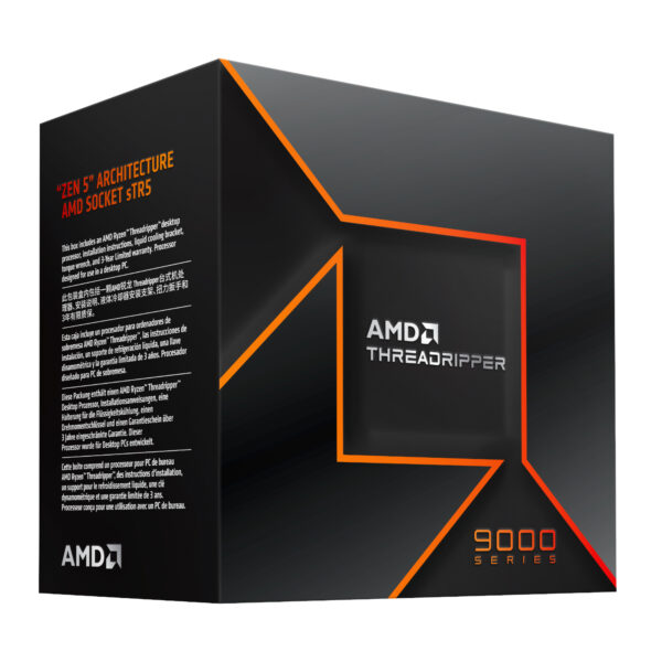 100-100001593WOF AMD-Ryzen-Threadripper-9980X-sTR5-64-core-CPU wr 03a AMD Ryzen Threadripper 9980WX 64-Core 3.2GHz CPU