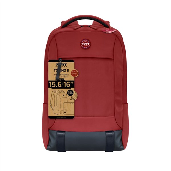 140424 wr -4 Port Designs Torino II 15.6" Backpack-Red