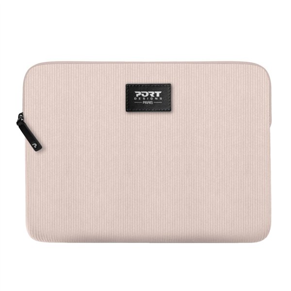 140724 Port-Designs-Milano-II-Eco-13-14-inch-Universal-Laptop-Sleeve-Plush-Pink wr 02a Port Designs Milano II Eco 13/14" Universal Laptop Sleeve - Plush Pink
