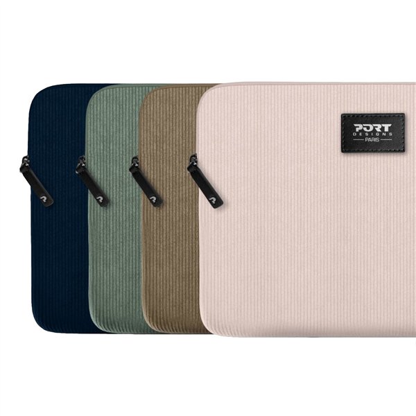 140724 Port-Designs-Milano-II-Eco-13-14-inch-Universal-Laptop-Sleeve-Plush-Pink wr 04a Port Designs Milano II Eco 13/14" Universal Laptop Sleeve - Plush Pink