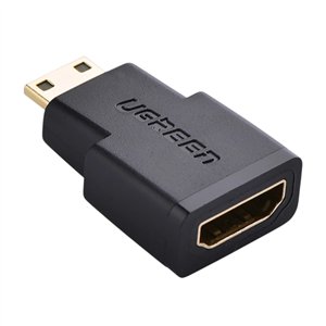 20101-20101 UGreen-20101-20101-Mini-HDMI-to-HDMI-Adapter-Black wr 01 UGREEN 20101-20101 Mini HDMI to HDMI Adapter - Black
