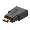 20101-20101 UGreen-20101-20101-Mini-HDMI-to-HDMI-Adapter-Black wr 02 UGREEN 20101-20101 Mini HDMI to HDMI Adapter - Black