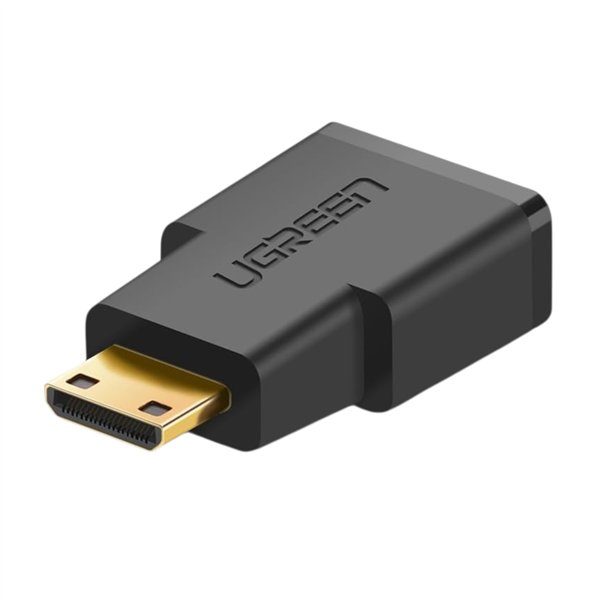 20101-20101 UGreen-20101-20101-Mini-HDMI-to-HDMI-Adapter-Black wr 02 UGREEN 20101-20101 Mini HDMI to HDMI Adapter - Black