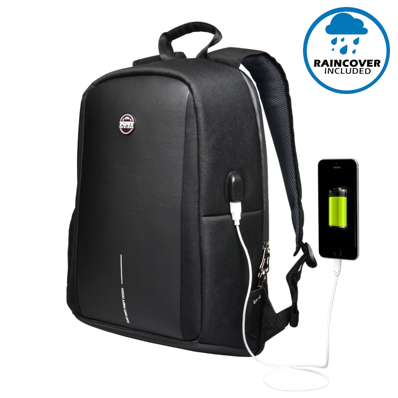 400508 wr 01a Port Designs Chicago EVO Anti-Theft 13-15.6" Backpack - Black