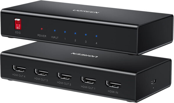 6941876229734 CM620-40202 UGREEN HDMI 1×4 Video Splitter 4K – Black