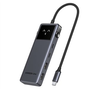 UGREEN 6-in-1 Type-C Hub with 4K HDMI, 100W PD and 10Gbps USB Ports – Grey