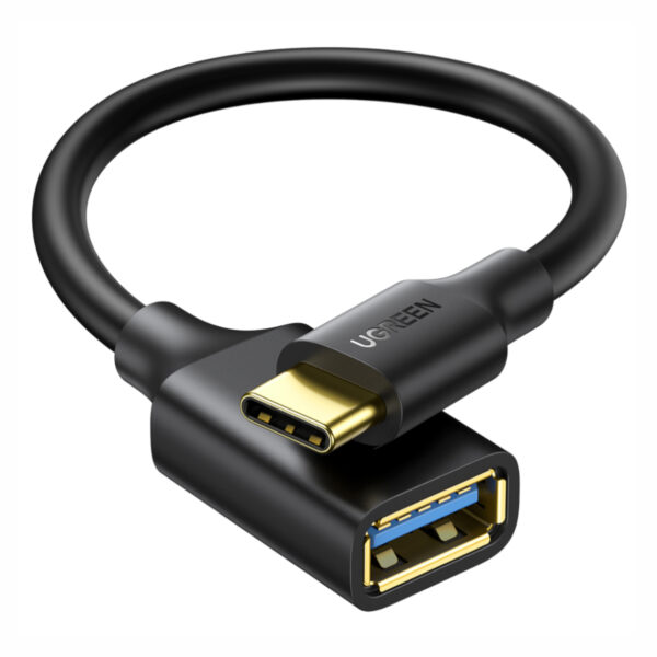 6957303837014 US154-30701 a UGREEN Type-C to USB-A Adapter (Male to Female, 15cm)– Black