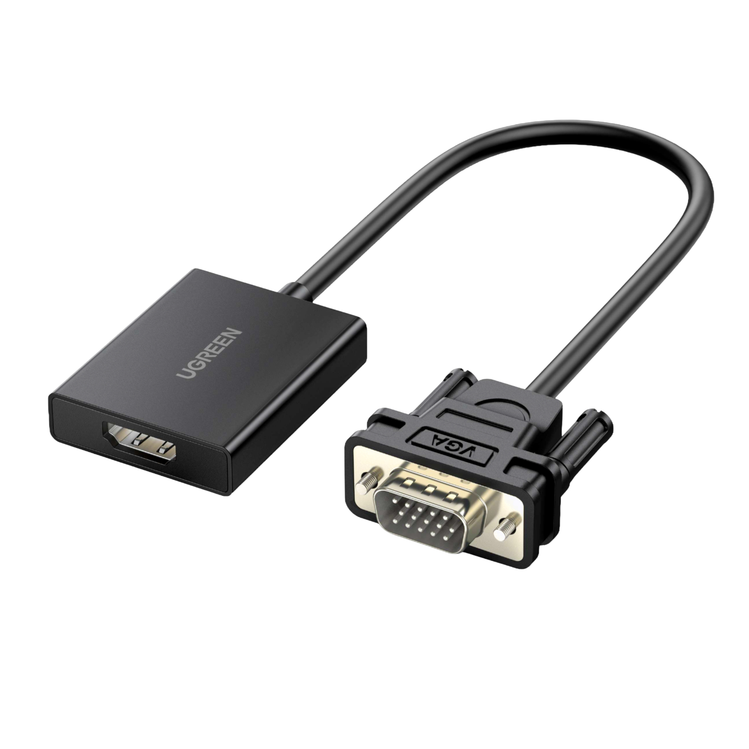 6957303859450 CM513-50945 UGREEN VGA to HDMI Converter | Male to Female | 1080P Full HD – Black