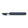 Port USB3.0 to 4 x USB3.0 5Gbps 4 Port Hub - Black