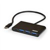 900122-DE wr 01 Port USB Type-C to 3 x USB3.0 and 1 x Type-C PD 30cm 4 Port Hub - Black