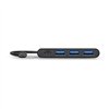 900122-DE wr 03 Port USB Type-C to 3 x USB3.0 and 1 x Type-C PD 30cm 4 Port Hub - Black