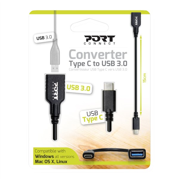 900133 wr 01a Port Type-C to USB3.0 15cm Adapter