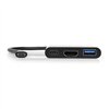 900140 wr 04 Port USB Type-C to 1 x HDMI|1 x USB3.0|1 x Type-C 60W PD Dock - Black