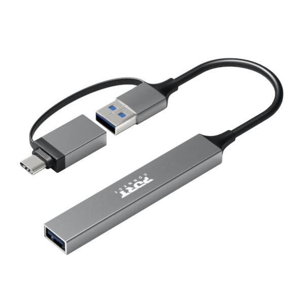 900160 Port-Connect-USB-Type-C-to-4-port-USB-A-3.0-2.0-Hub wr 03a Port Connect USB Type-C to 4-port USB-A 3.0/2.0 Hub