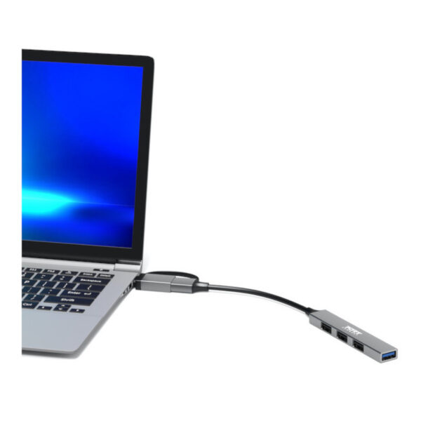 900160 Port-Connect-USB-Type-C-to-4-port-USB-A-3.0-2.0-Hub wr 04a Port Connect USB Type-C to 4-port USB-A 3.0/2.0 Hub