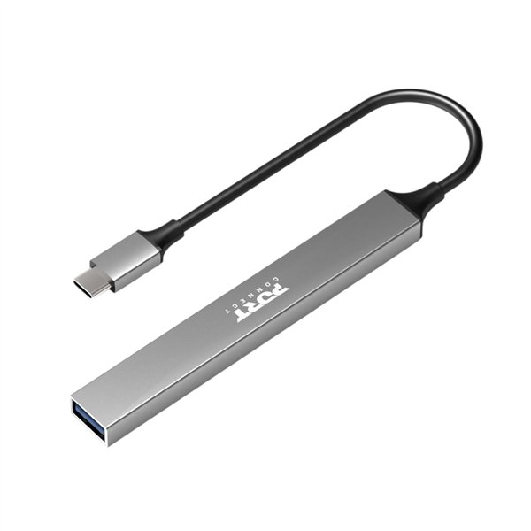 900163 Port-USB-Type-C-Hub-4-x-USB-1-x-Charging-Port wr 03a Port USB Type-C Hub 4 x USB + 1 x Charging Port