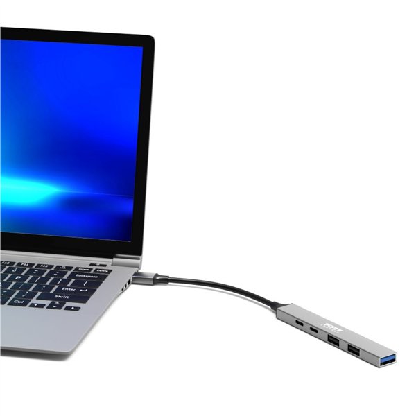 900163 Port-USB-Type-C-Hub-4-x-USB-1-x-Charging-Port wr 05a Port USB Type-C Hub 4 x USB + 1 x Charging Port
