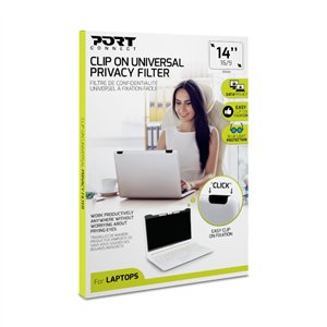 900324 wr 01 Port Connect 2D Clip On Universal Privacy Filter 14"