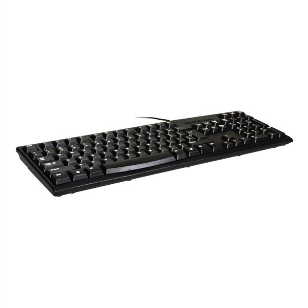 900753-US wr 02 Port Connect Office Budget Wired Keyboard-Black