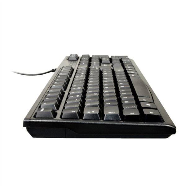 900753-US wr 03 Port Connect Office Budget Wired Keyboard-Black