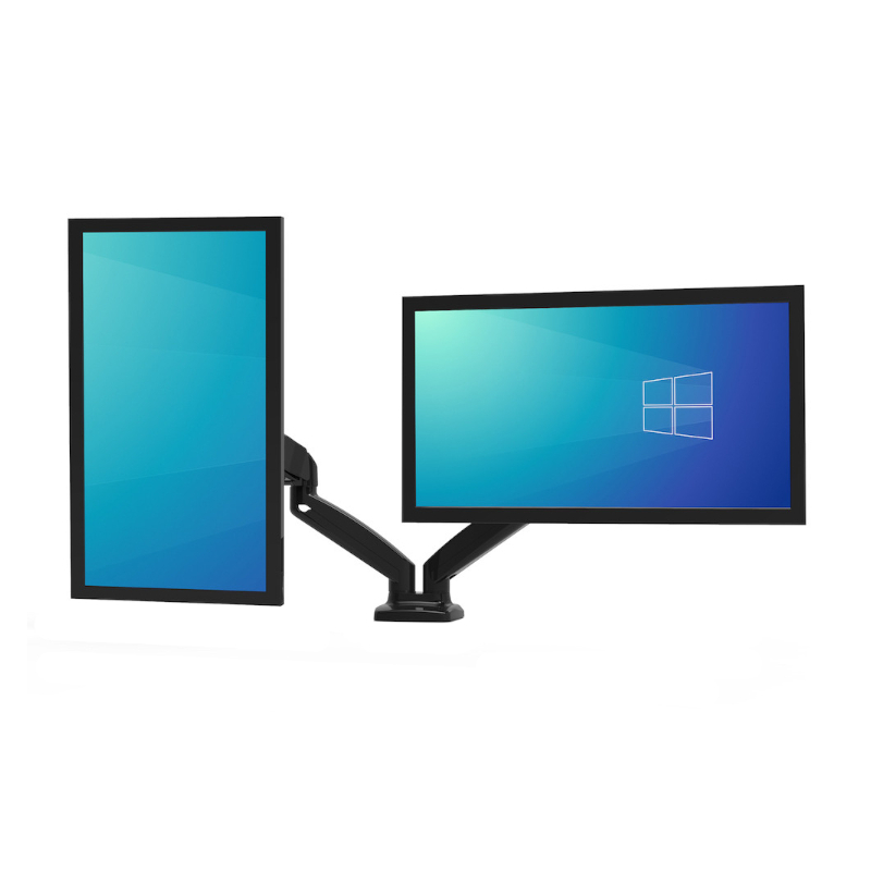 901105 wr 04 PORT Monitor Arm VESA Dual Screen - Black