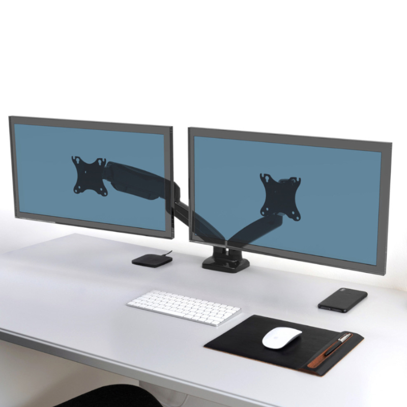 901105 wr 05 PORT Monitor Arm VESA Dual Screen - Black