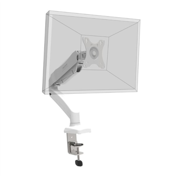901110 wr 03a PORT Monitor Arm VESA Single Screen - White