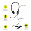Port Stereo Headset with Mic with 1.2m Cable|1 x 3.5mm|Volume Controller - Black