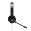 901605 wr 02 Port Connect USB Headset 1.8m Cable with Mic and Padded/Soft Cushions Black
