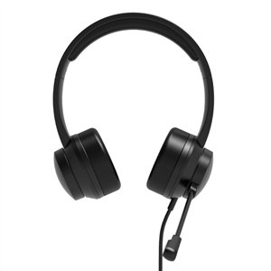 901605 wr 05 Port Connect USB Headset 1.8m Cable with Mic and Padded/Soft Cushions Black