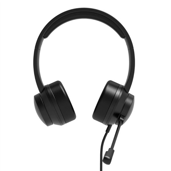 901605 wr 05 Port Connect USB Headset 1.8m Cable with Mic and Padded/Soft Cushions Black