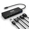 Port USB Type-C to 1 x RJ45|1 x USB3.0 SS|1 x Type-C 85W PD|1 x HDMI2.0|1 x VGA 30cm Cable Dock - Black