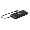 Port USB Type-C 4 x USB3.1|1 x Aux|Micro+SD Card Reader|1 x RJ45|1 x HDMI|1 x VGA|1 x Type-C PD Dock 100W - Black