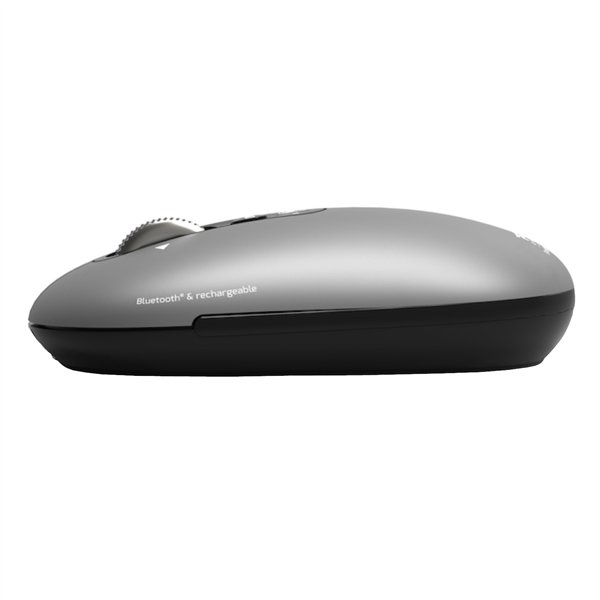 910009 PORT-MOUSE-REACHARGE-BT-PURE-MAC-GRY wr 06 Port Connect PURE Bluetooth Rechargeable Mouse