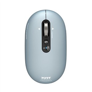 Port Connect PURE MAC Rechargeable Wireless and Bluetooth Mouse - Storm