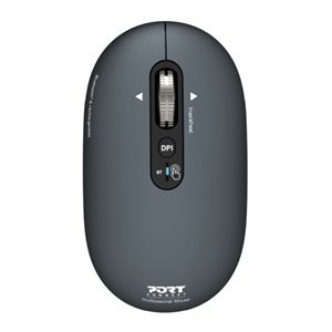 Port Connect PURE MAC Rechargeable Wireless and Bluetooth Mouse - Shadow