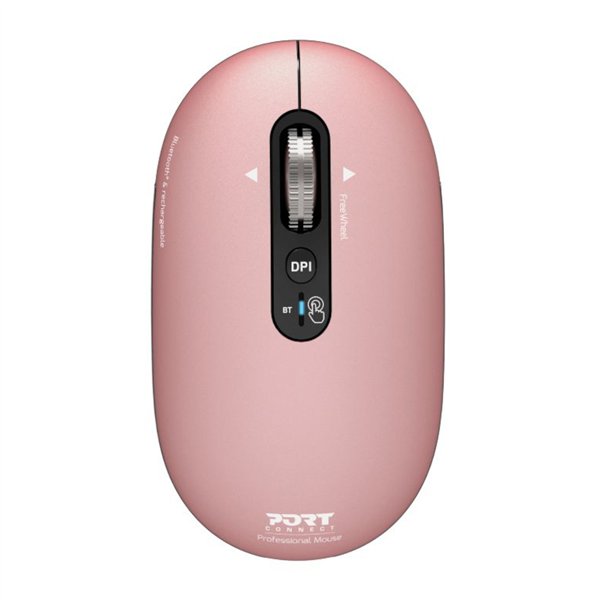910503 Port-Connect-PURE-MAC-Rechargeable-Wireless-Bluetooth-Mouse-Copper-Rose wr 01 Port Connect PURE MAC Rechargeable Wireless and Bluetooth Mouse - Copper Rose