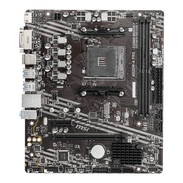 A520M-A-PRO wr 01 MSI A520M-A PRO AM4 AMD MATX Gaming Motherboard