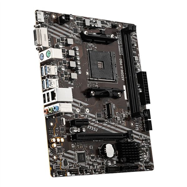 A520M-A-PRO wr 02 MSI A520M-A PRO AM4 AMD MATX Gaming Motherboard