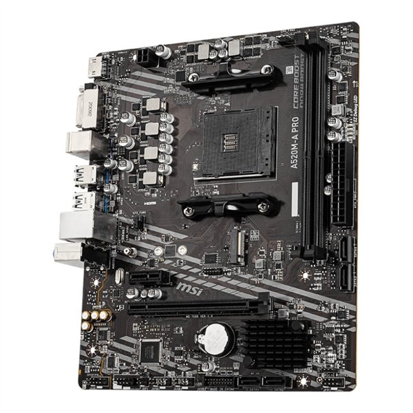 A520M-A-PRO wr 03 MSI A520M-A PRO AM4 AMD MATX Gaming Motherboard