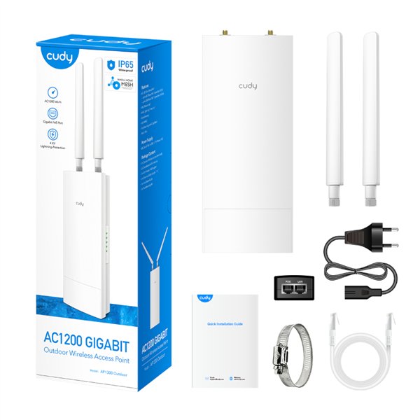 AP1300-OUTDOOR wr 06 Cudy AC1200 Gigabit Dual Band Ceiling Access Point
- Outdoor