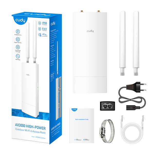 Cudy AX3000 2.5G Dual Band Ceiling Access Point- Outdoor